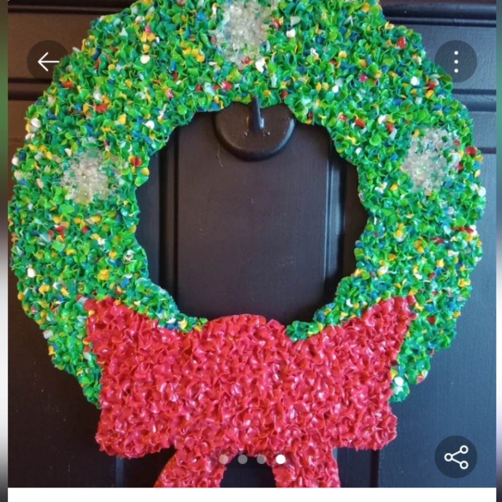 SOLD! Vintage Christmas Please Wreath